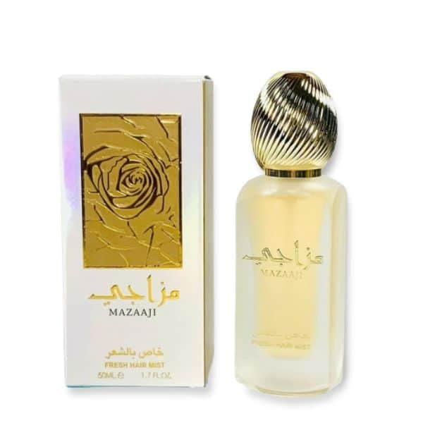 Lattafa Parfum cheveux MAZAAJI fresh hair mist original Emirats Unis ,50 ml
